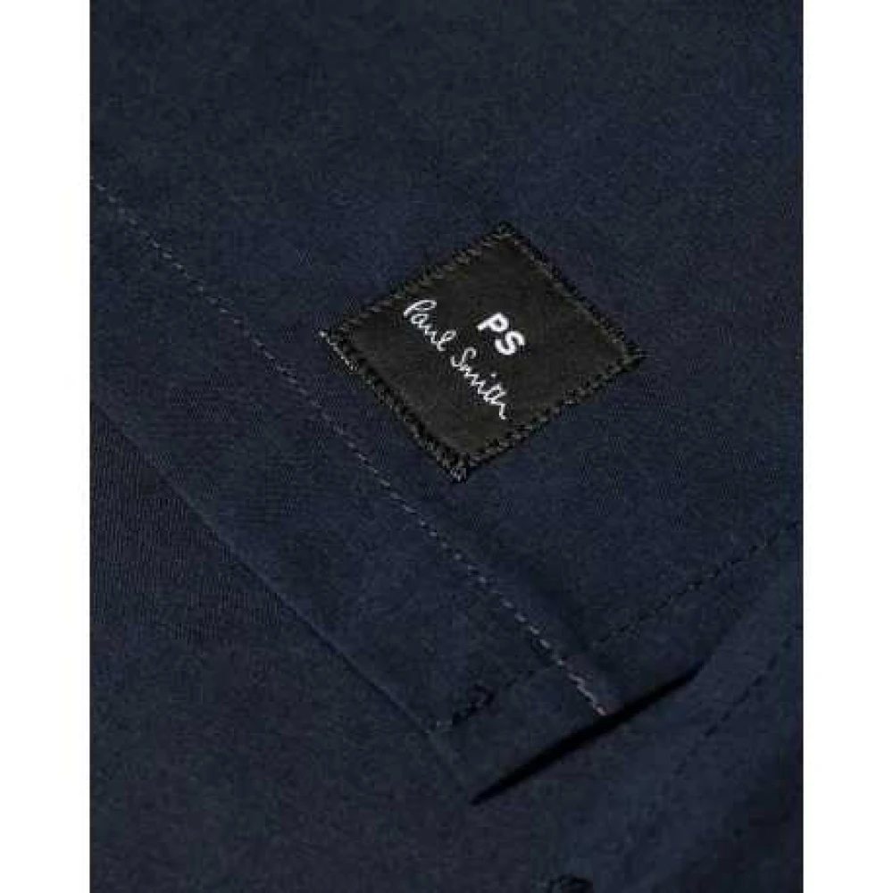 Paul Smith Blauw Gestreept Jersey Overshirt M2R 172Z N21951 49 Blue Heren