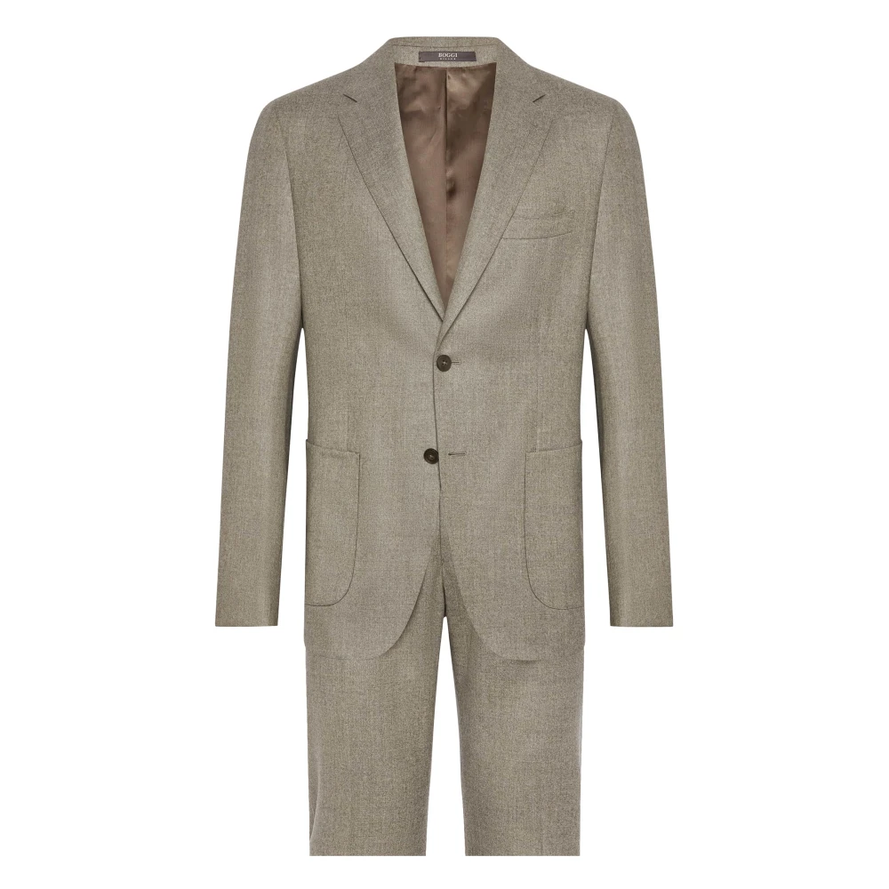 Boggi Milano Pak Zuivere Wol Beige Heren