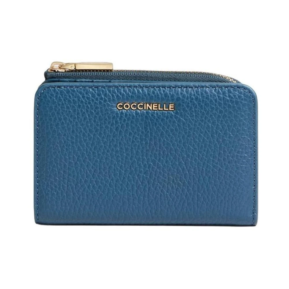 Coccinelle Women's Blue Wallets & Cardholders, One Size, Metallic Small Wallet