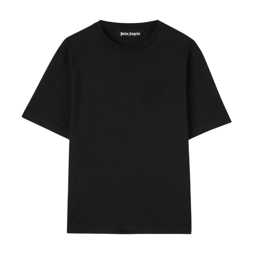 Palm Angels Monogram T-Shirt Black Heren