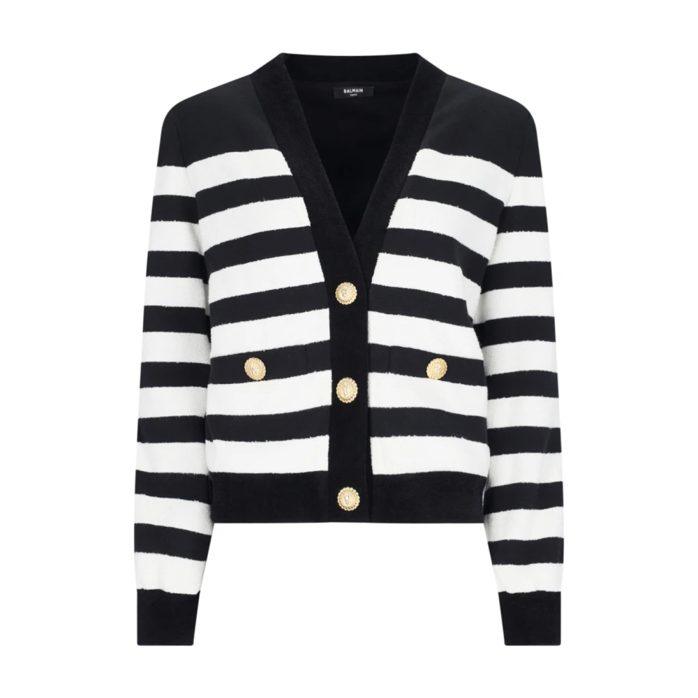 Balmain Zwarte Sweaters voor Mannen Black Dames