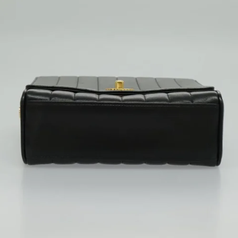 Chanel Vintage Pre-owned Leather chanel-bags Black Dames