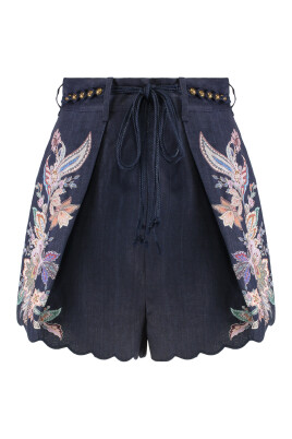 printed-linen-shorts-with-belt