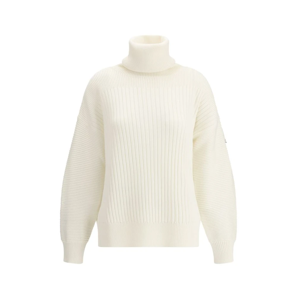 Moncler Geribbelde coltrui Willow Smith White Dames