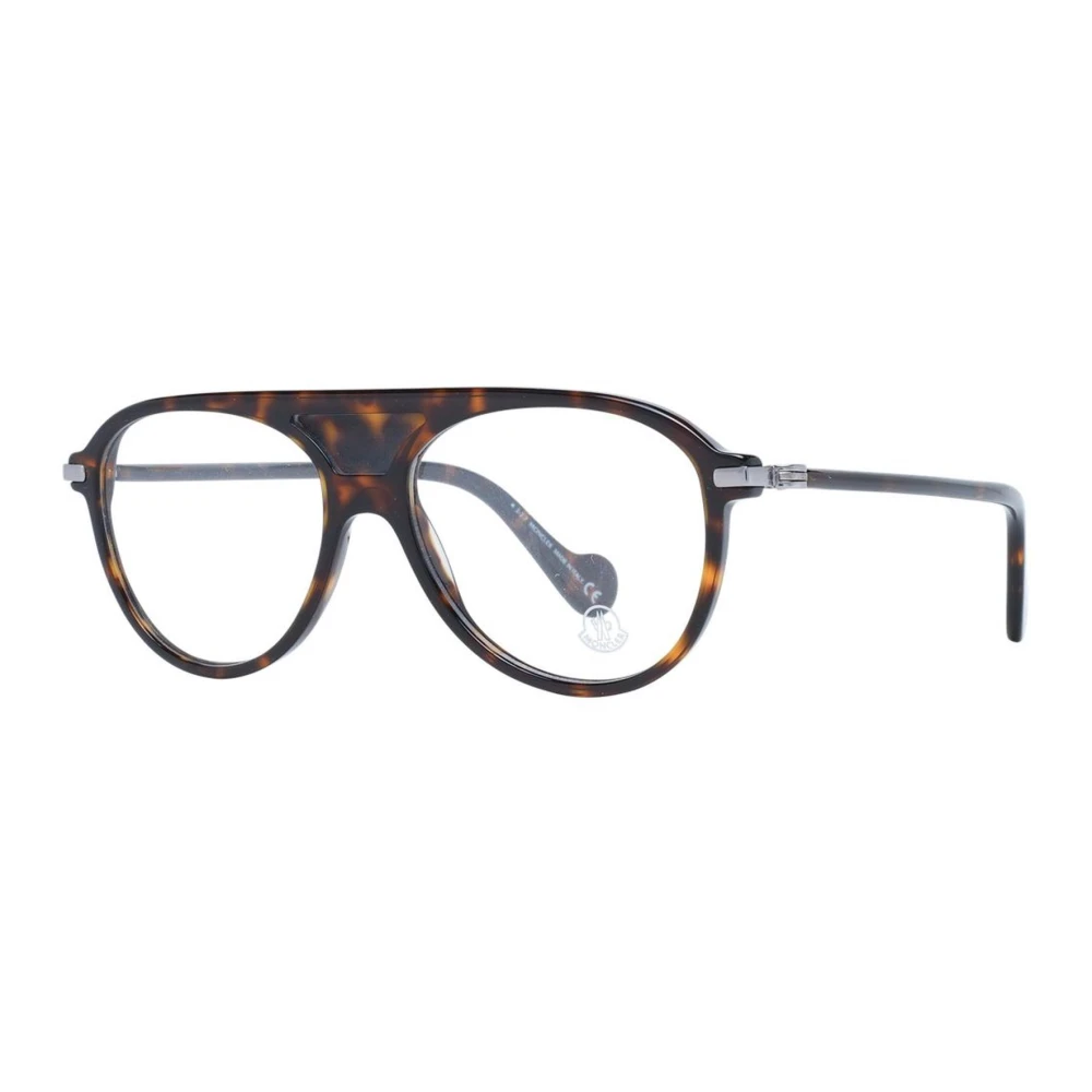 Moncler Bruine Aviator Optische Frames met Demo Lenzen Brown Heren