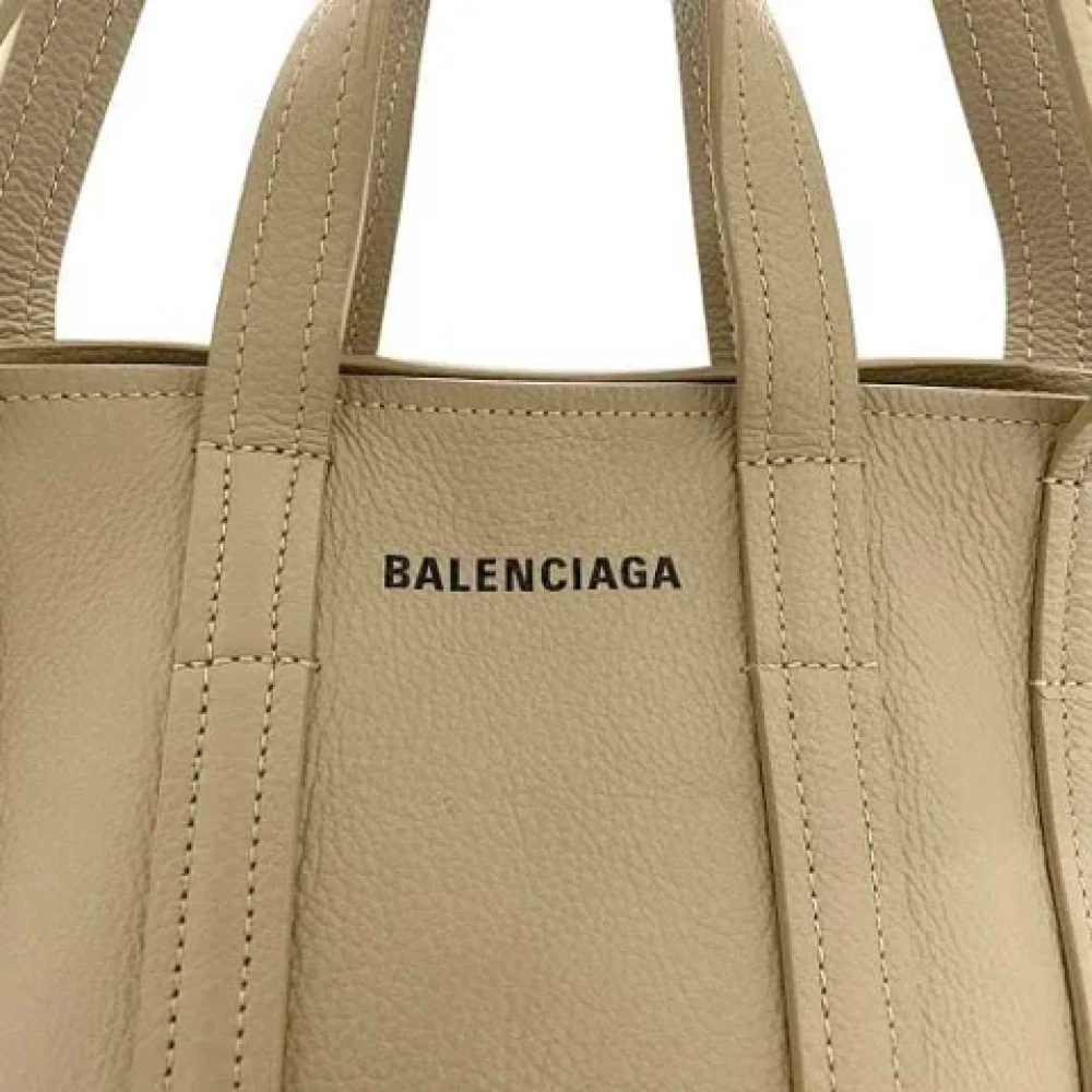 Balenciaga Vintage Pre-owned Fabric balenciaga-bags Beige Dames