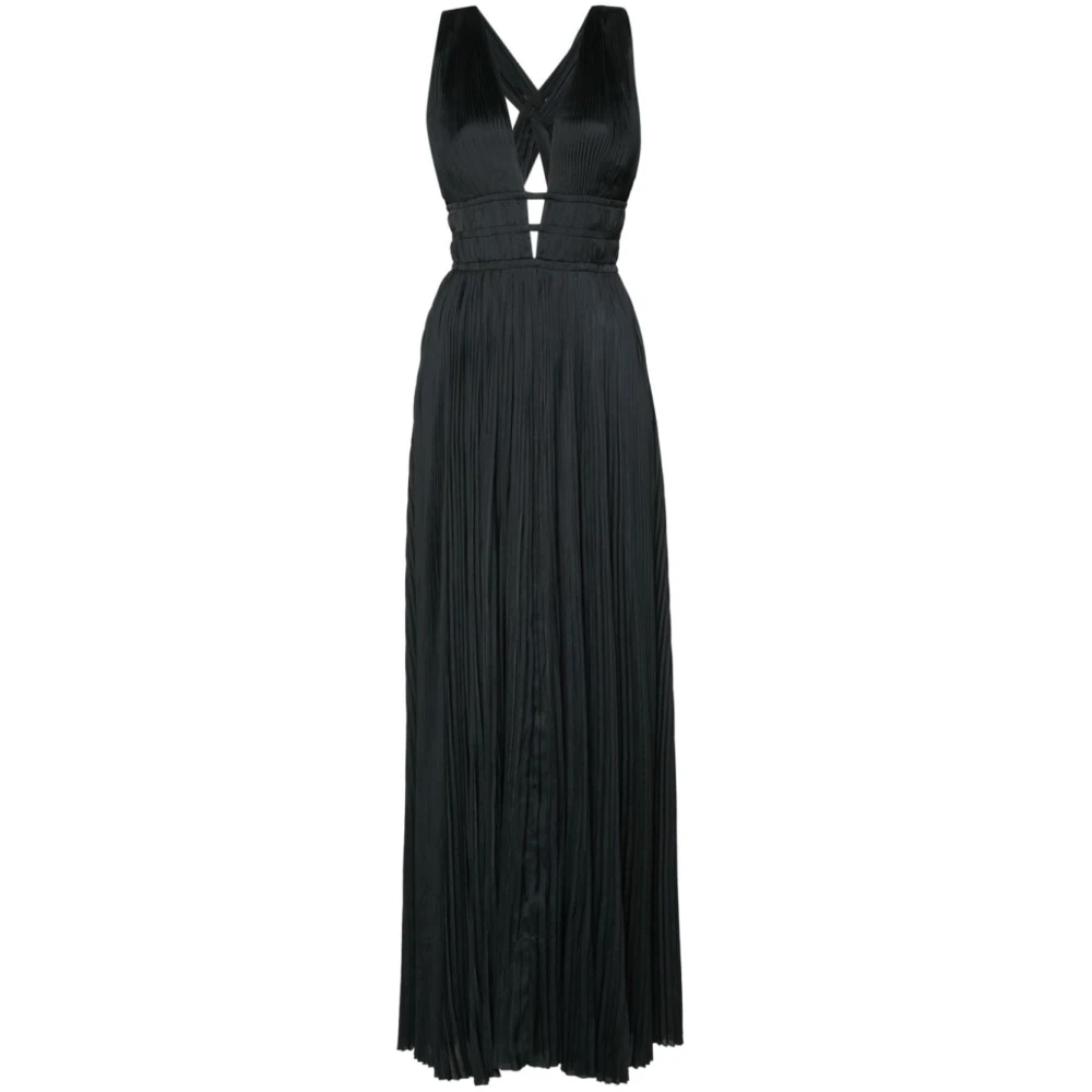Ulla Johnson Zwarte Jurk Aw24 Black Dames