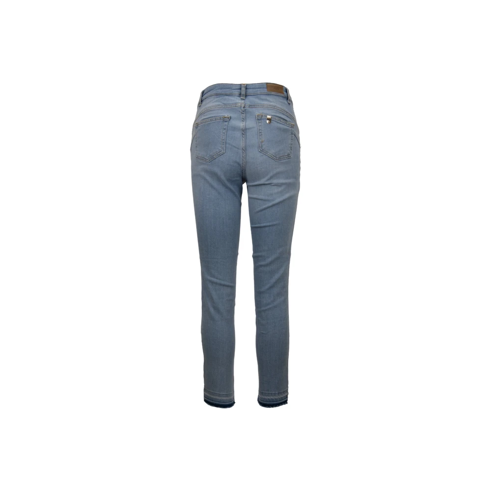 Liu Jo Dames Rits Knoop Jeans Blue Dames