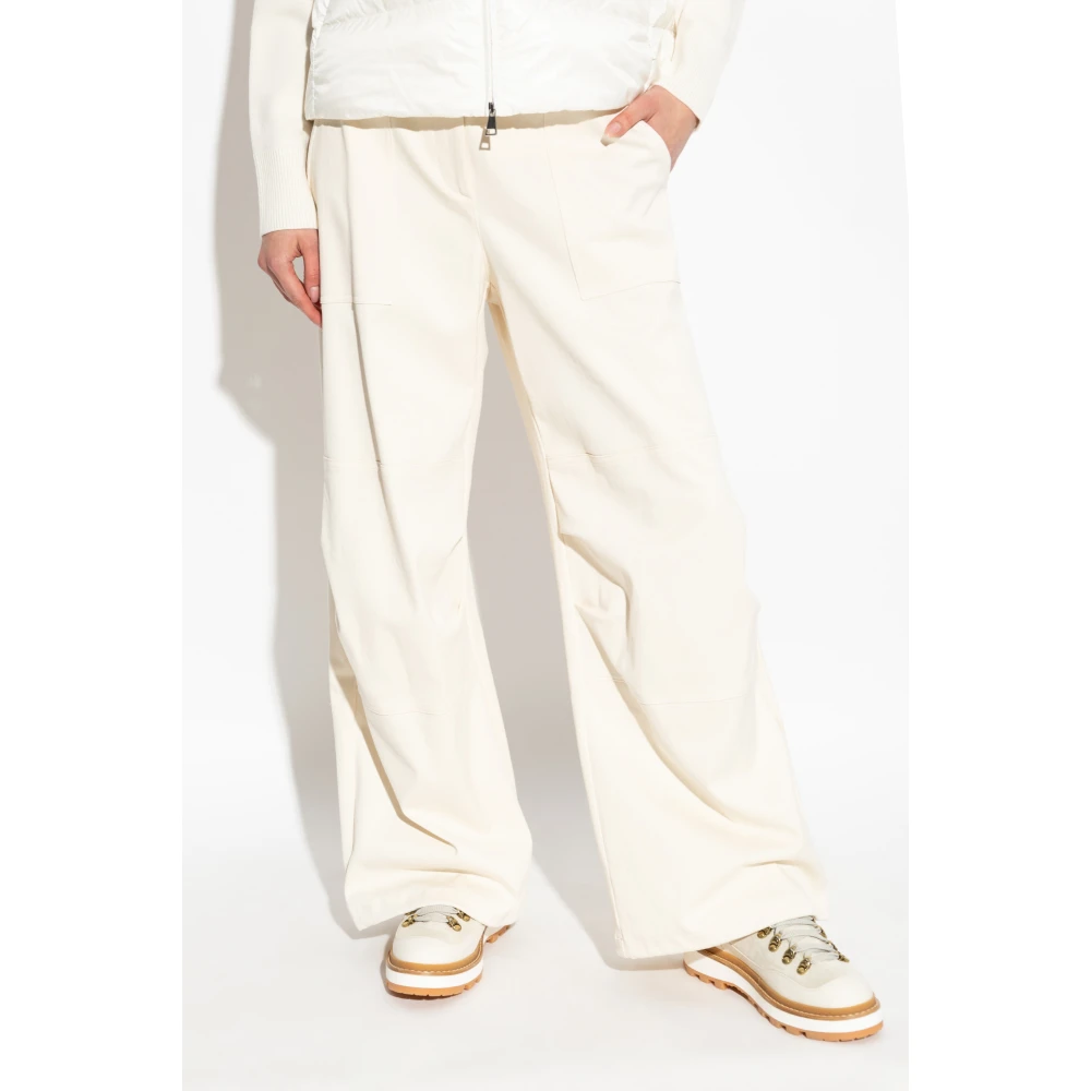 Moncler Wijde broek Beige Dames