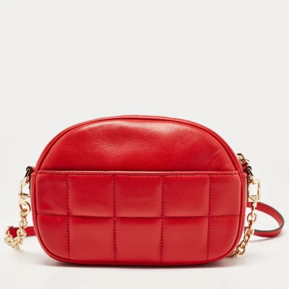 Michael Kors Pre-owned Leather crossbody-bags Red Dames