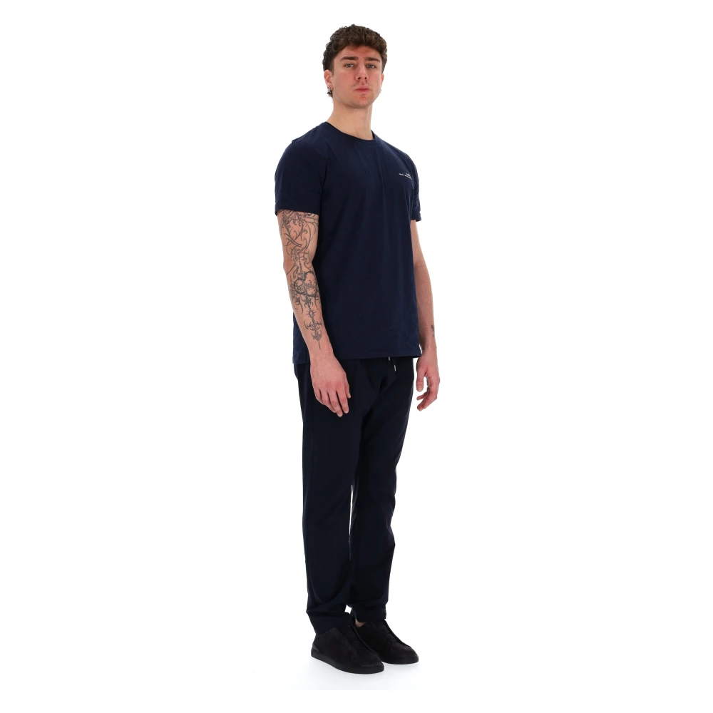 A.p.c. Blauw Unisex T-shirt met rechte snit Blue Heren