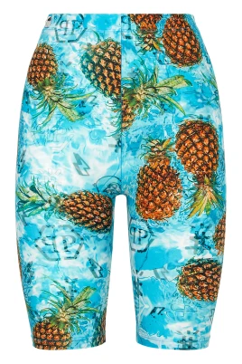 Pineapple Skies Biker Shorts