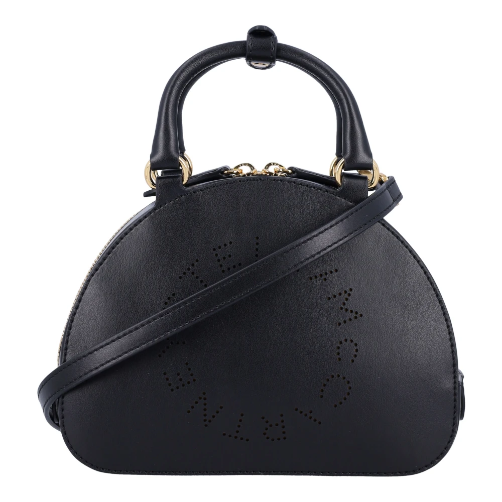 Stella Mccartney Stijlvolle Top Handle Logo Tas Black Dames