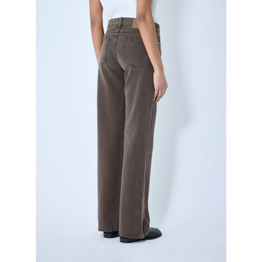 Our Legacy Straight Leg Jeans Brown Dames