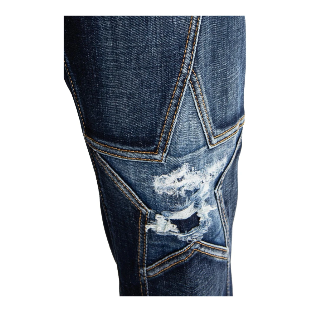 Dsquared2 Heren Superstar Wash 642 Jeans Blauw Blue Heren
