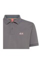 polo-gris-en-coton-a-manches-courtes-sun68