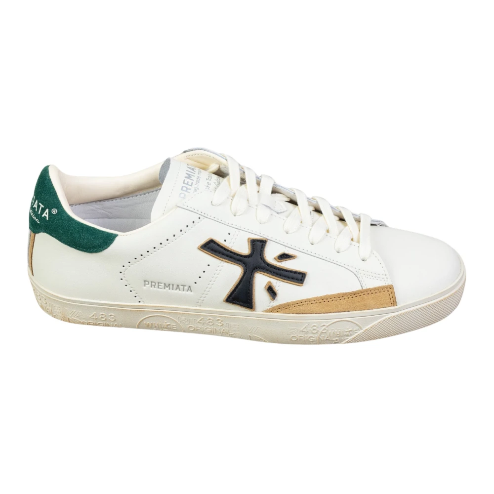 Premiata Men's White Steven Sneaker - Sneakers - 7 Uk - Shoes