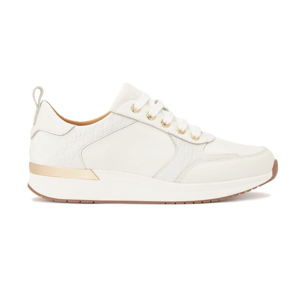 Kazar Witte sneakers versierd met monogrammen Dames Schoenen