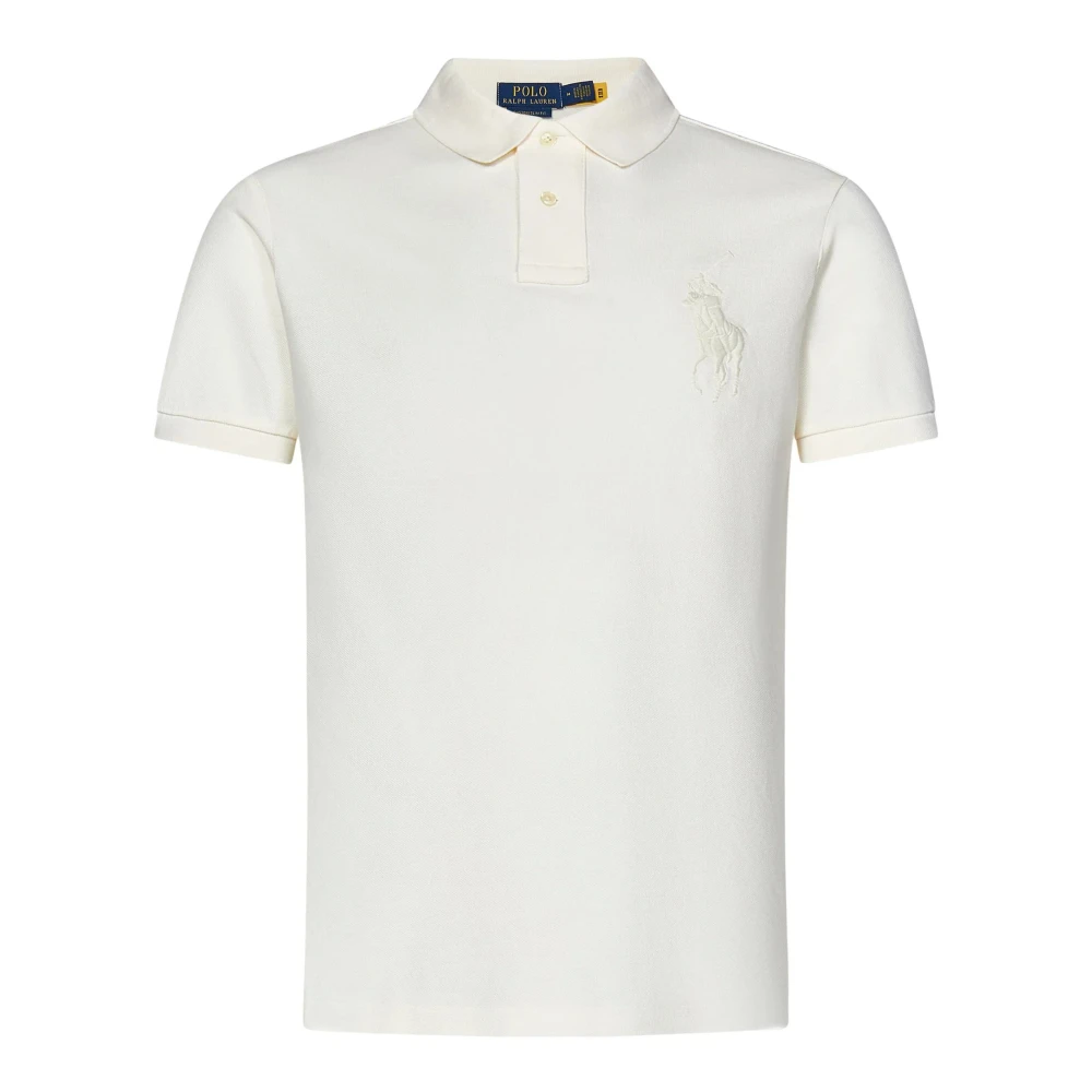 Ralph Lauren Men's Beige Polo Shirts, M, T-Shirts And Polos