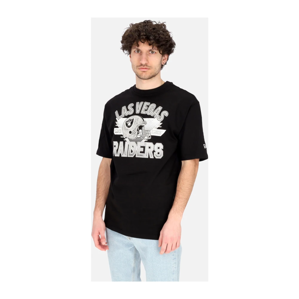 new era NFL Oversize Tee Lasrai T-Shirt Black Heren