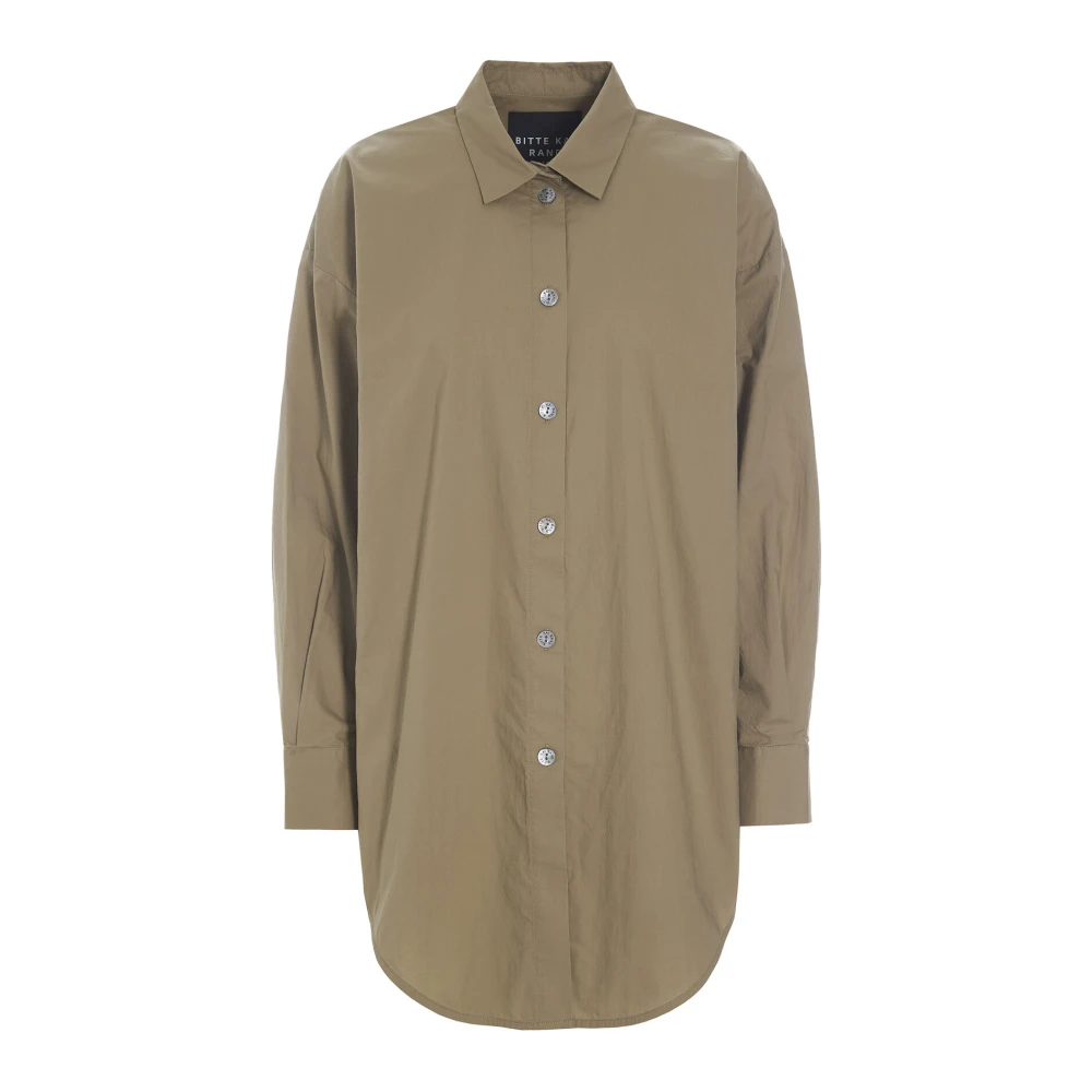 Bitte Kai Rand Kern Katoenen Shirt Nootmuskaat Beige Dames