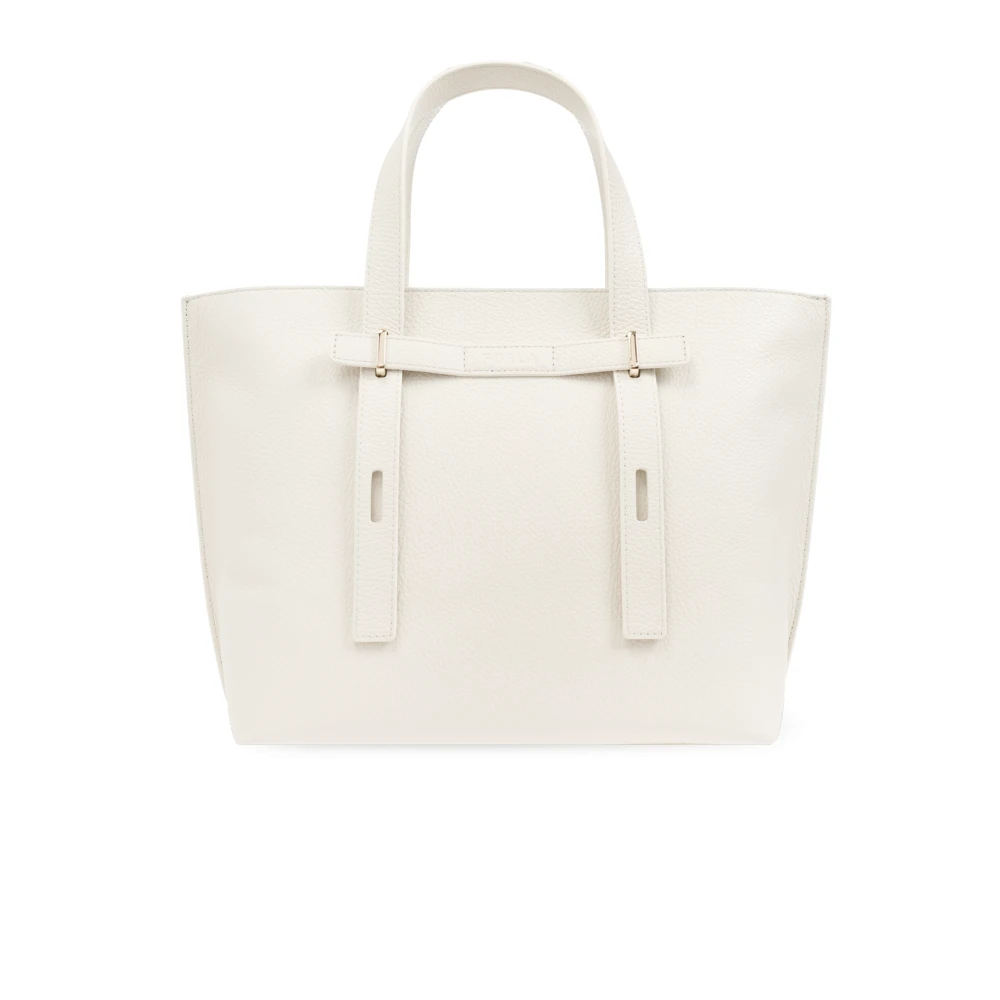 Furla ‘Giove Medium’ shopper väska Beige, Dam