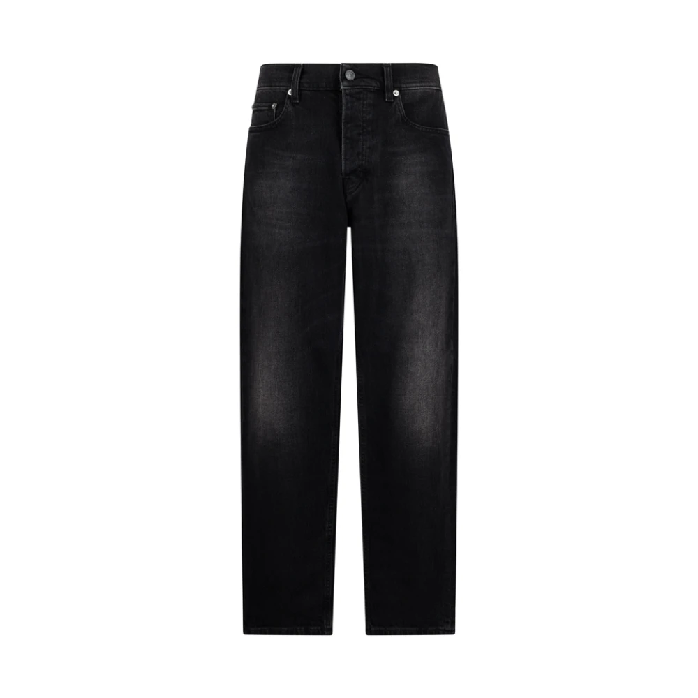 Haikure Men's Black Straight Fit Jeans, W32, Slim Tokyo Jeans