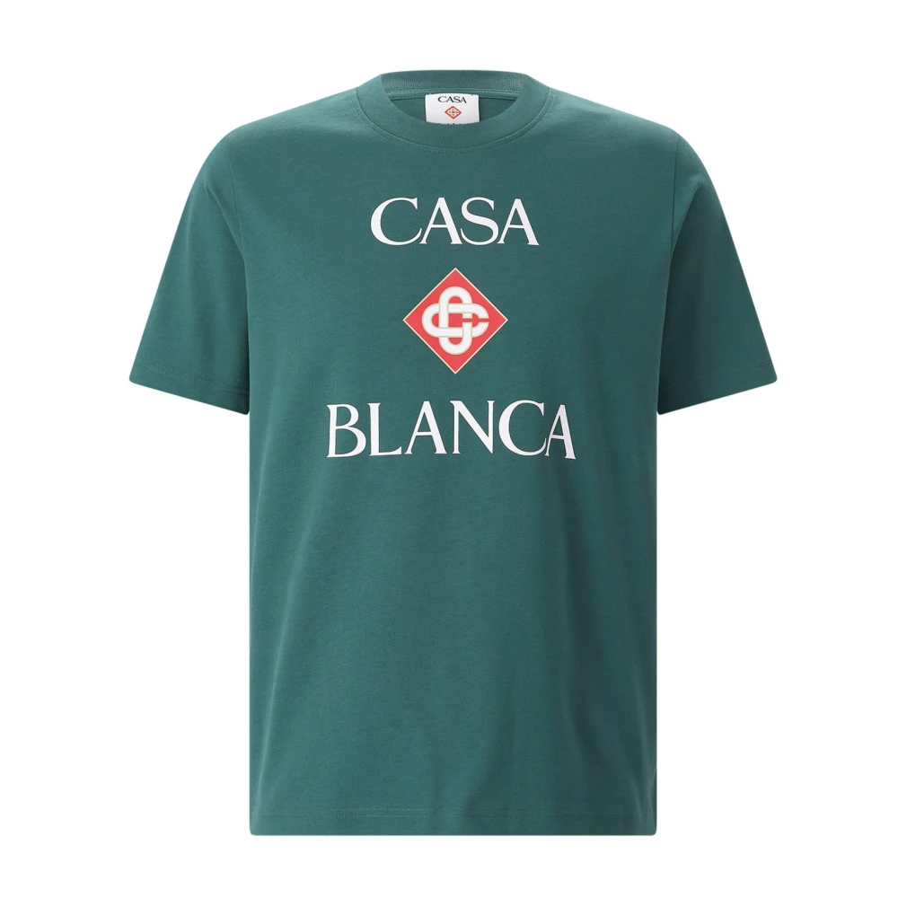 Casablanca Green Logo T-Shirt - Male - T-Shirts - L - Tops