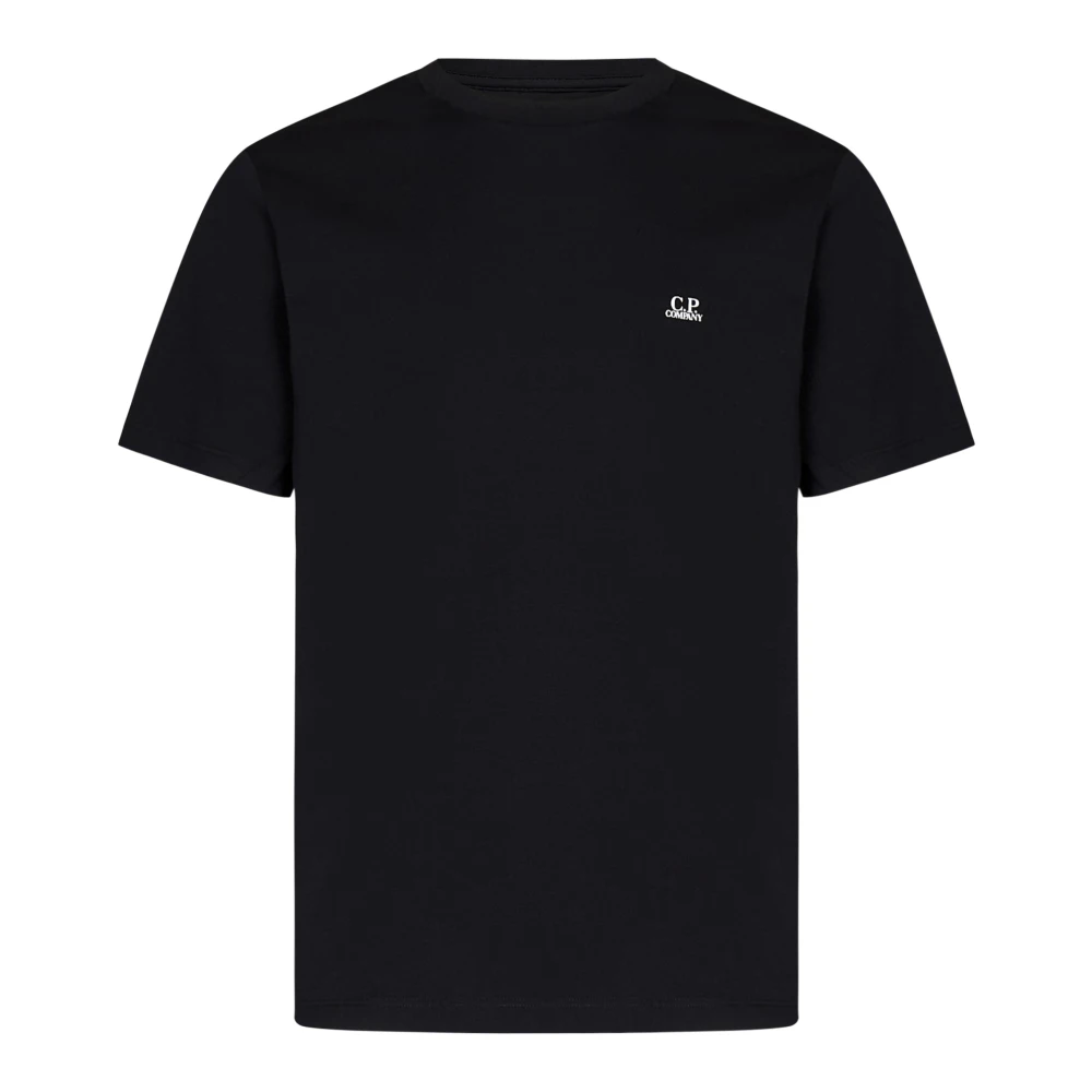 C.p. Company Svarta T-shirts och Polos med Goggle Hood Grafiskt Tryck Black, Herr
