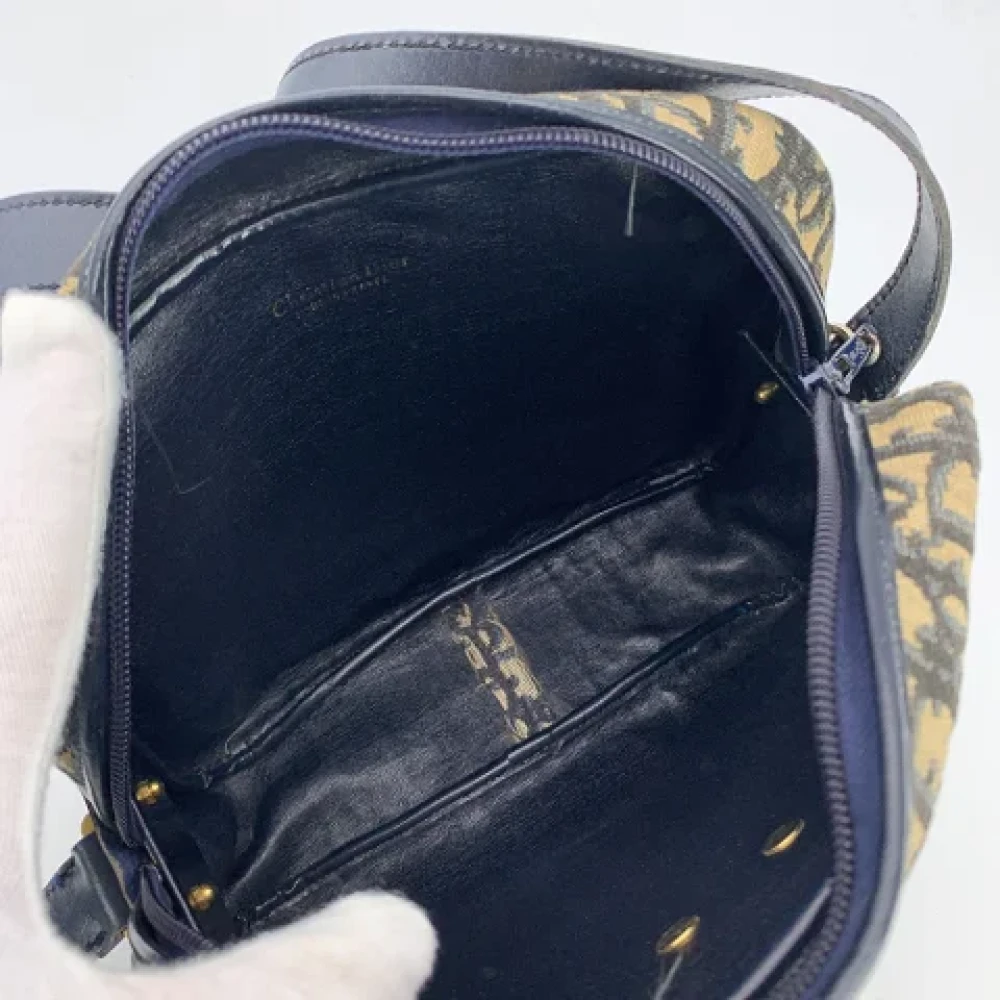 Dior Vintage Pre-owned Leather dior-bags Blue Dames