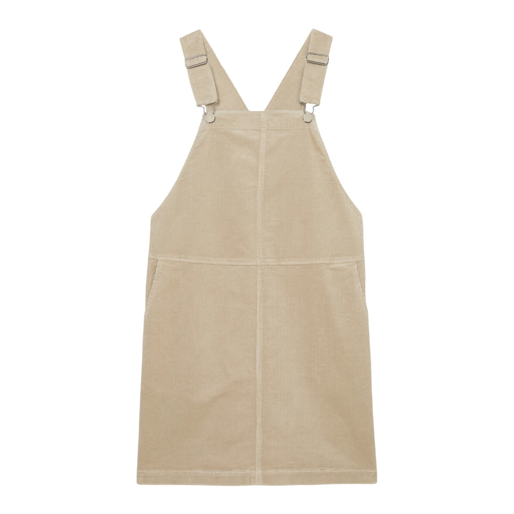 Marc O'Polo Ribfluwelen tuinbroekjurk normaal Beige Dames