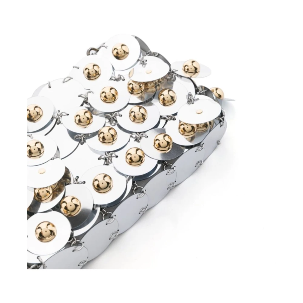 Paco Rabanne Zilveren Clutch Tas Gray Dames
