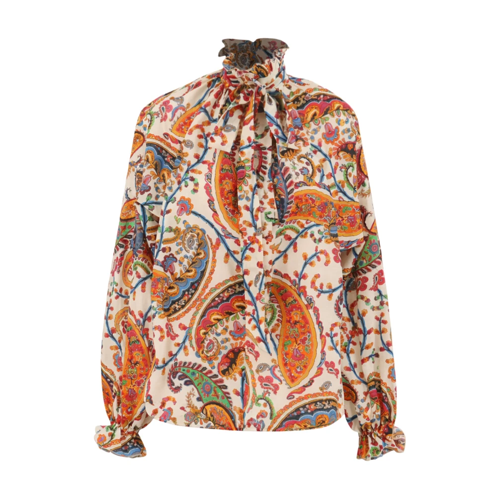 Etro Women's Multicolor Blouse With Multicolour Print - Blouses - S - Blouses & Shirts