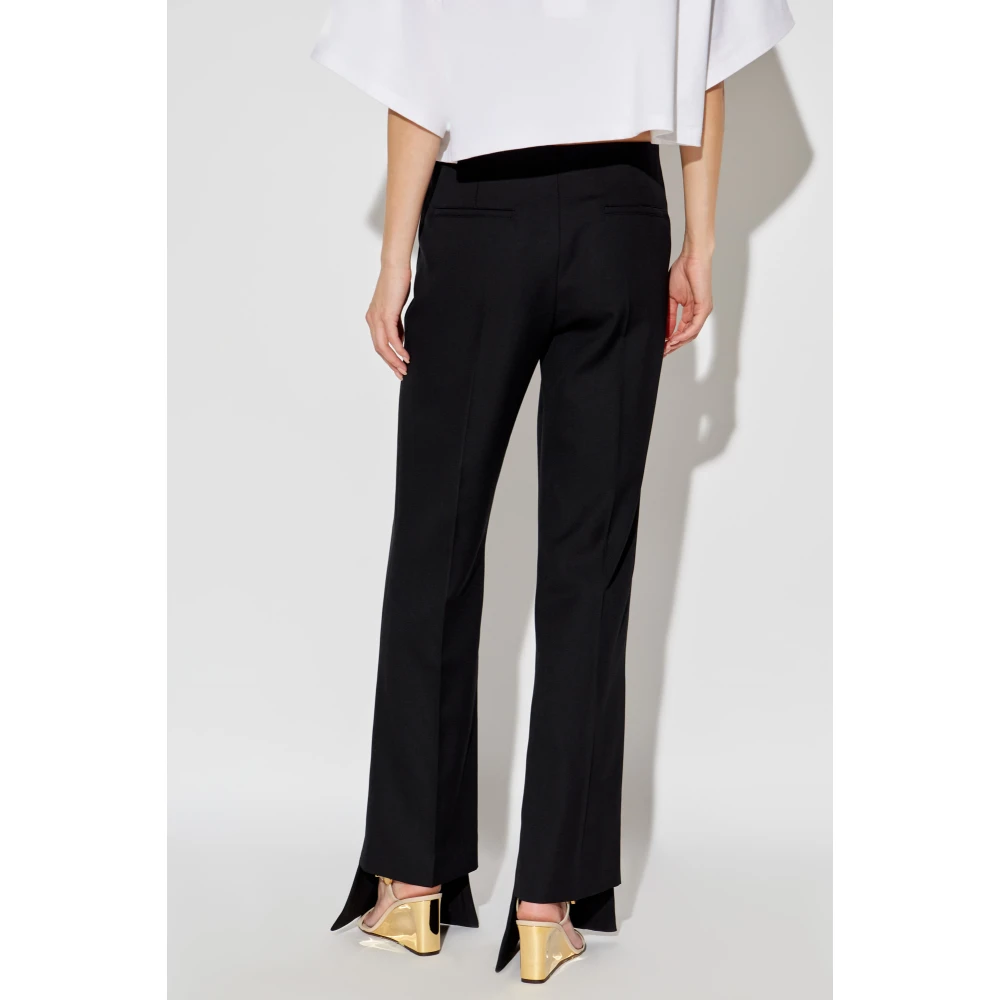Chloé Wollen broek met darts Black Dames