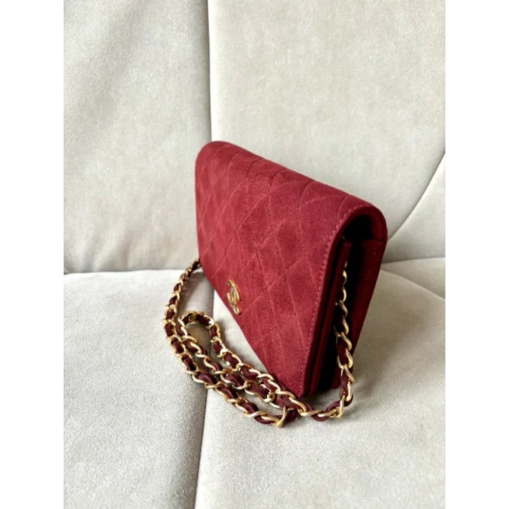 Chanel Vintage Pre-owned Fabric chanel-bags Red Dames