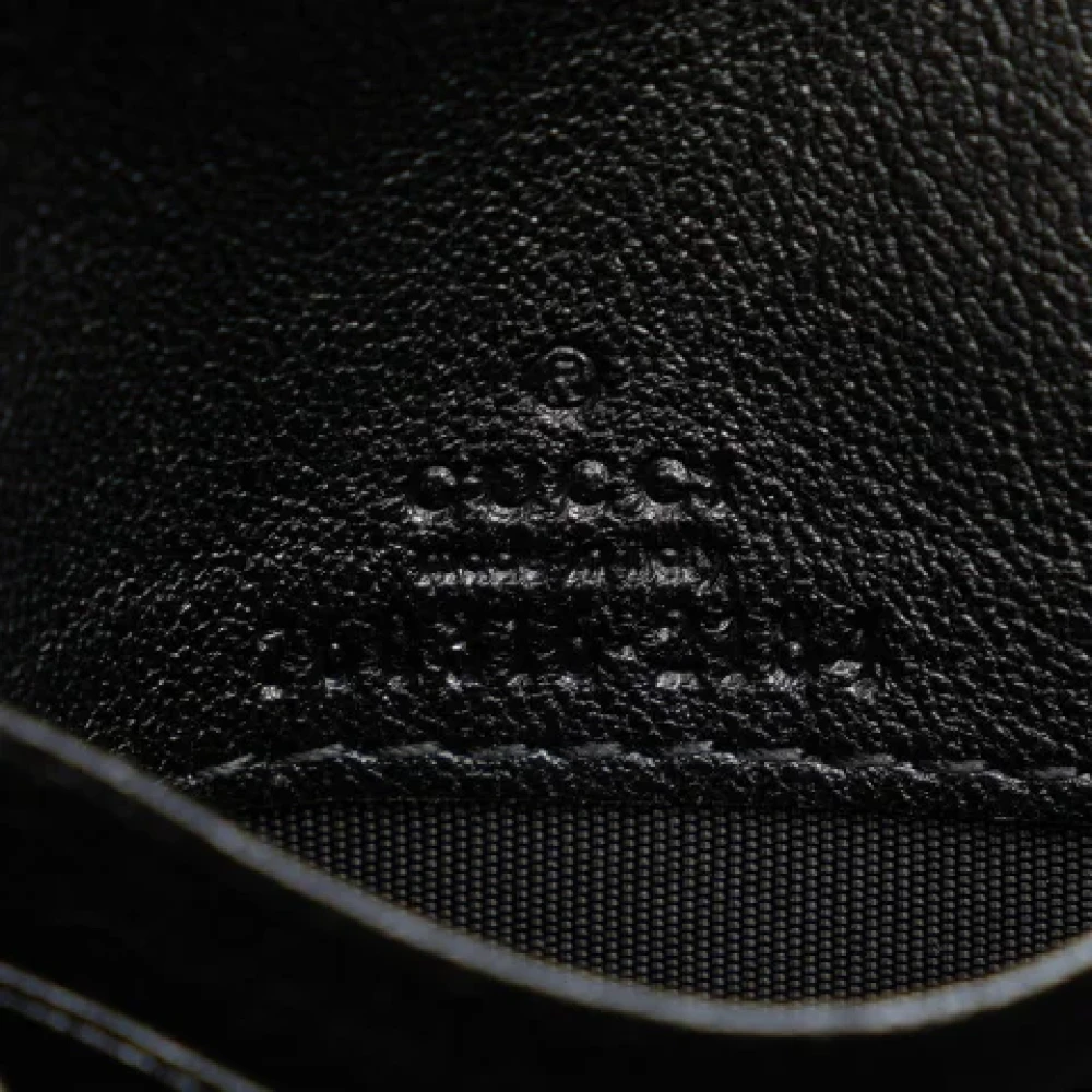 Gucci Vintage Pre-owned Leather wallets Black Dames