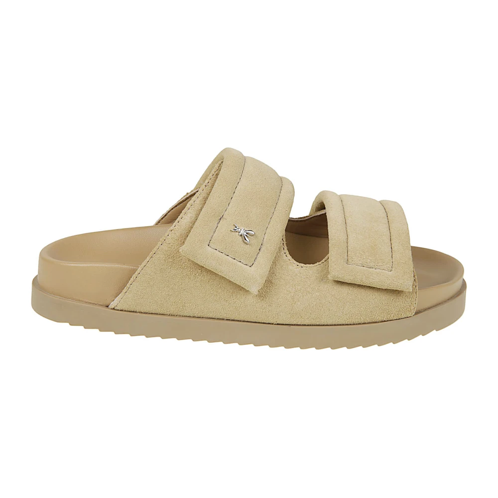 Patrizia Pepe Vrouw Beige Schoenen Dames, 38 Eu, Suède, Fly Slipper