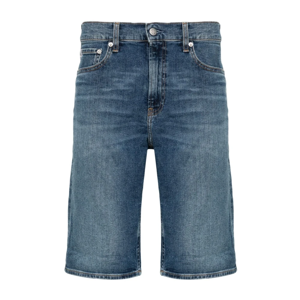 Calvin Klein Jeans Blauwe Denim Shorts Blue Heren
