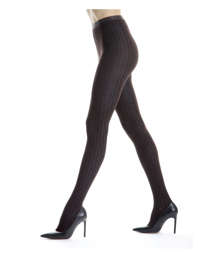 collants-marron-en-coton-pour-femmes-avec-cotes-plates