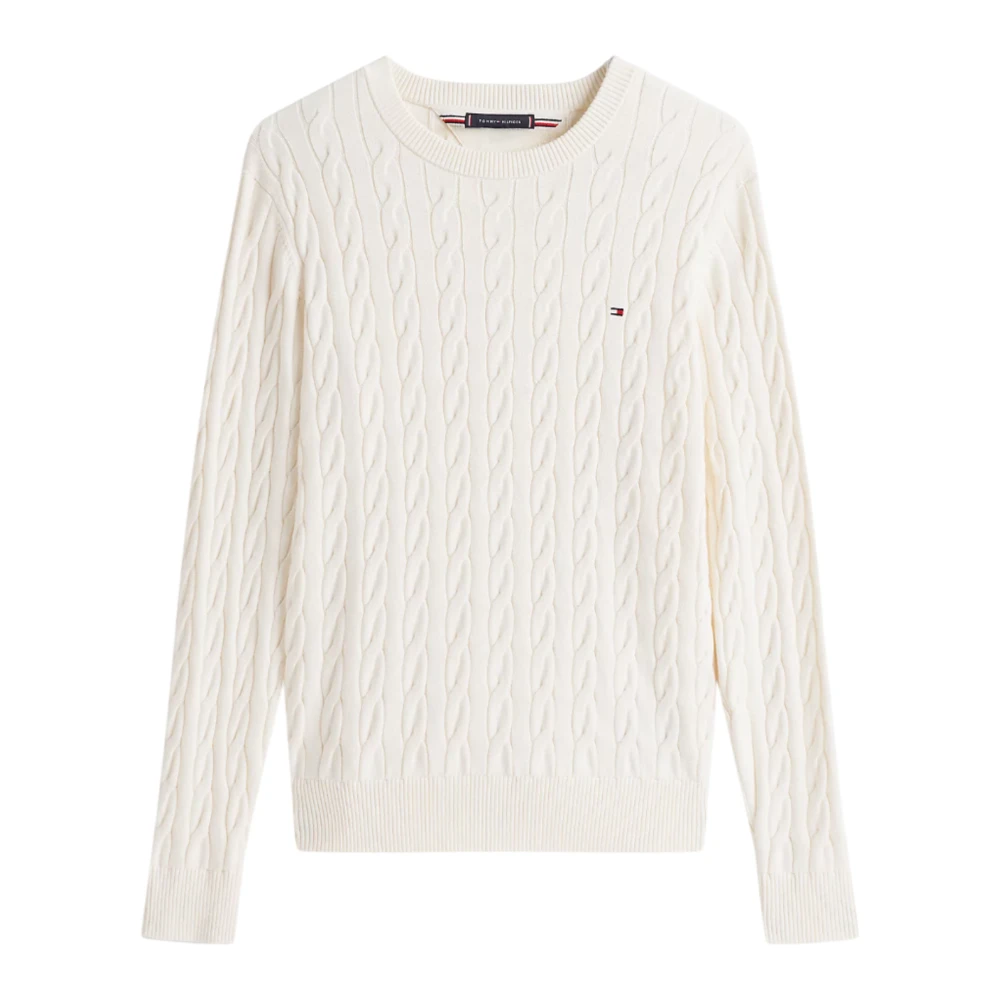 Tommy Hilfiger Katoenen kabeltrui White Heren