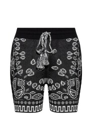 Shorts with paisley motif