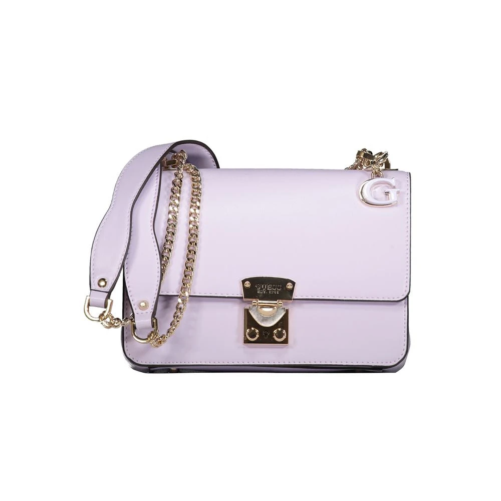 Guess Lila Ketting Schoudertas met Vakken Purple Dames