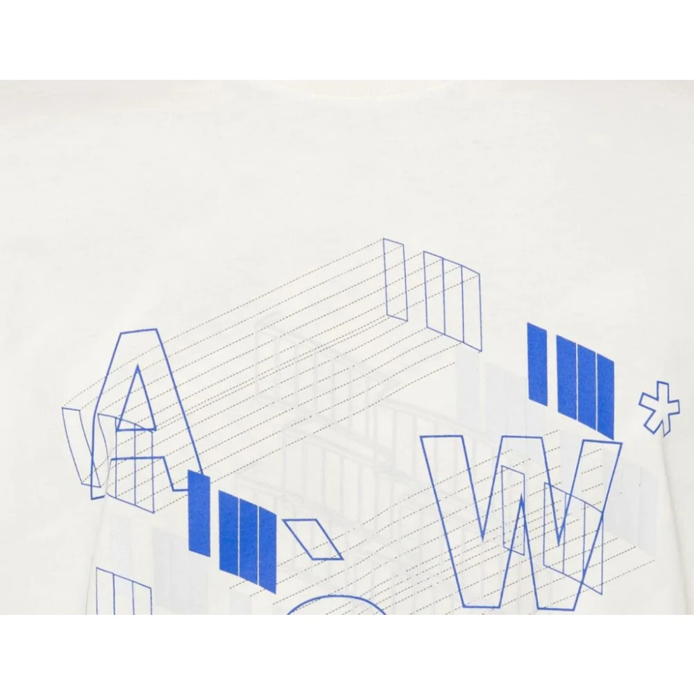 A-Cold-Wall Beige Katoenen T-shirt met Logoprint Beige Heren
