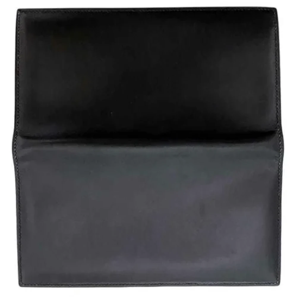 Hermès Vintage Pre-owned Leather wallets Black Heren