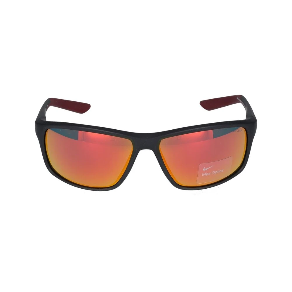 Nike Unisex Black Sunglasses, 64 Mm, Adrenaline 22 Matte /Red Mirror Sunglasses