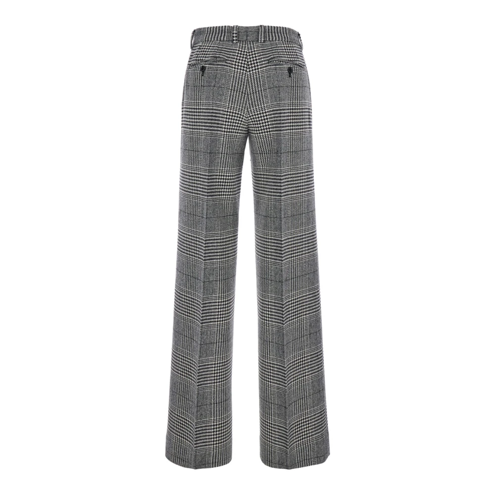 Dolce & Gabbana Prince of Wales Grijze Broek Gray Dames
