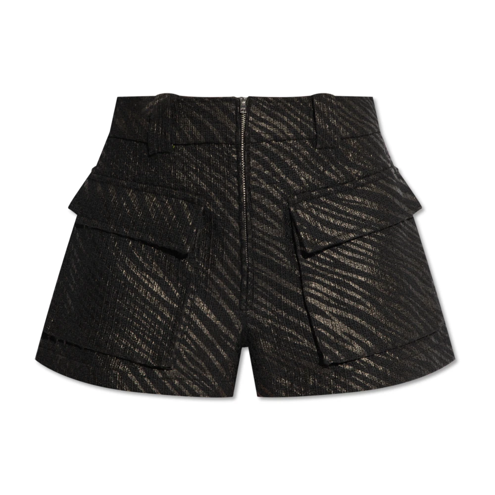 IRO Alecia shorts met zakken Black Dames
