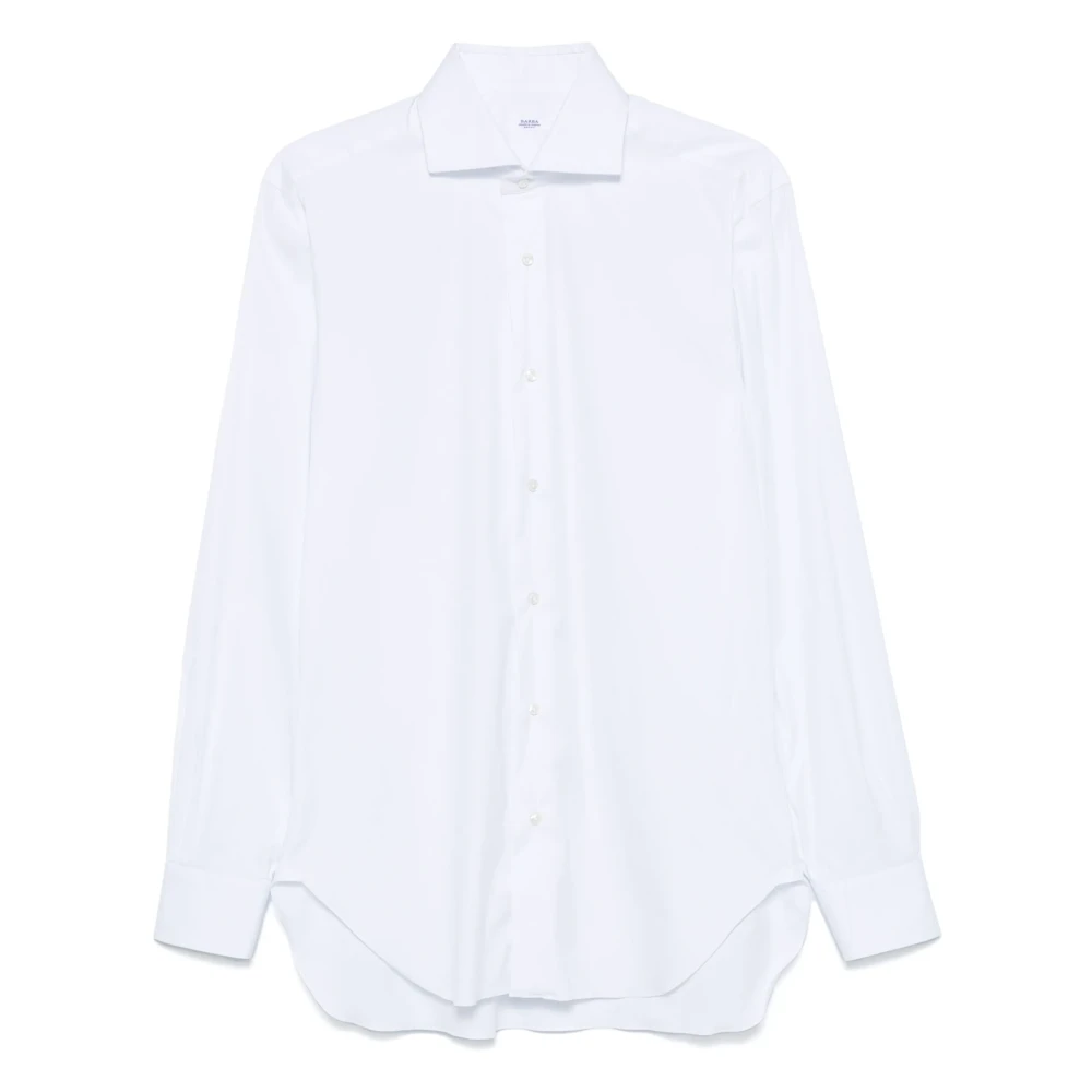 Barba Katoenen overhemd Made in Italy White Heren
