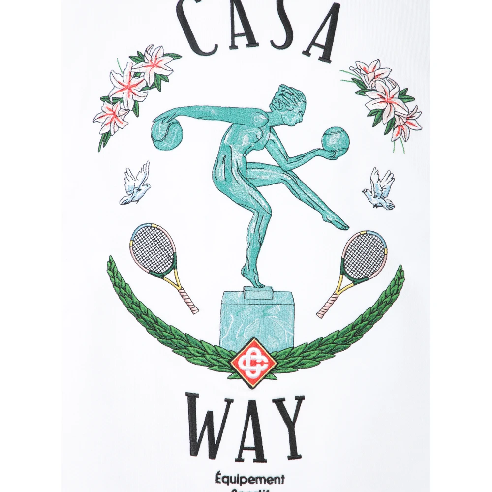 Casablanca Wit T-shirt Herenmode White Heren