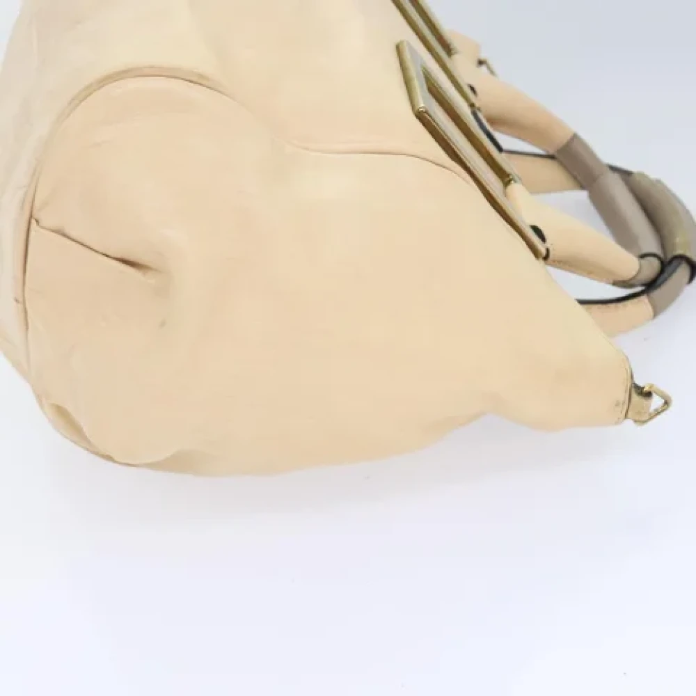 Chloé Pre-owned Leather handbags Beige Dames